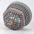 Bohemian Striped Hollow Out Knit Beanie Unisex Lightweight Breathable Mesh Slouch Hat for Summer. 