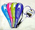 Badminton Racket Couple Set For  Practice Play On Tournaments  Matches Frienship Games And Exercise For Male And Female. 