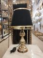 Single Metal Table Lamp Golden Color. 