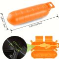 orange  Extension Cord Safety Cover with Waterproof Seal, Weatherproof Electrical Connection Box to Protect Outdoor Outlet, Plug. 