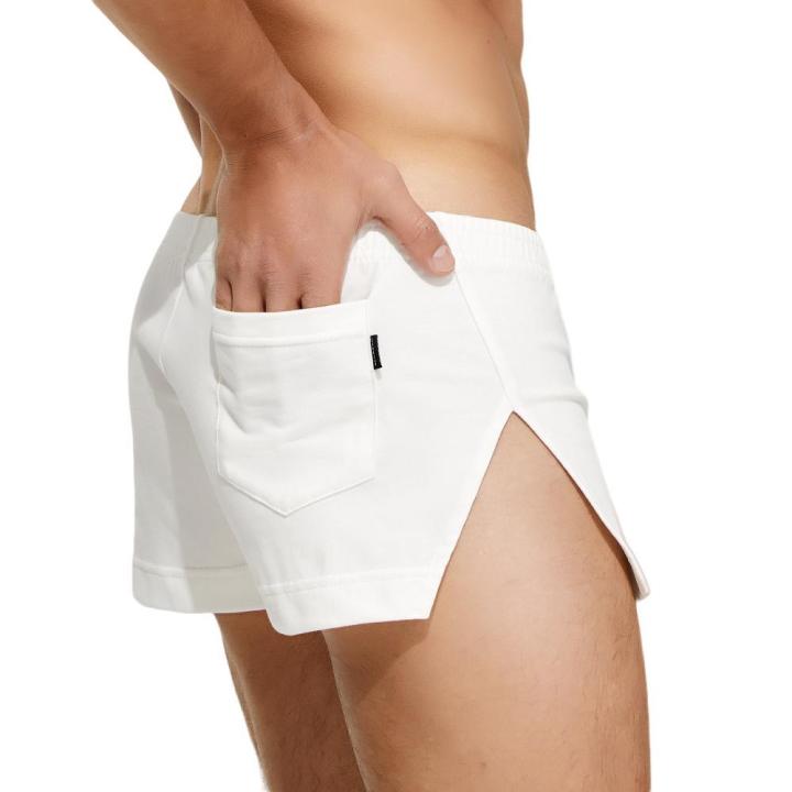 SEOBEAN Men's Breathable Casual Boxer Shorts Soft Stretch Sleep Bottoms for Home Gym Lounge Underwear