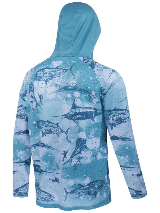 Fishing%20Shirt%20Hooded%20Men%20Clothes%20Outdoor%20Summer%20Mask%20Hoodie%20Sun%20Uv%20Protection%20Performance%20Jersey%20-%20Image%205