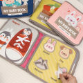 Montessori Busy Book Baby Early Education Book，Puzzle Toy, Animal Cognitive Fabric Book, Repeated Paste Book & Sensory Toys. 
