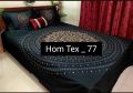 Stylish Digital Home Tex Cotton 8.5/7.5 Feet Double Size Bedsheet with Two Pillow Covers - Elevate Your Bedroom Style with This Chic Bed Sheet. 