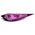1PC Anime Girl Eyes JDM Motorcycle Sticker Waterproof for Motorbike Front Fairing Fuel Tank Scooter Rear Cowl Laptop Vinyl Decal. 
