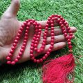 Surkh Feroza Stone Tasbeeh 100 Beads Size 8mm | Red Feroza Tasbih | Original Feroza Stone Tasbih | Pure Feroza Stone Tasbeeh | Best Quality Ferozah Tasbeeh | Lal Feroza Stone Tasbih | Muslim Prayer Beads | Best Stone Tasbeeh. 