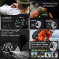 2025 Rugged Smart Watch Men's Outdoor Watch 1.44" HD Touch Screen Voice Bluetooth Call Flashlight Smartwatch Men.
