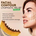 Lymphatic Contour Brush, Dry Face Brush, Lymphatic Drainage Massager for Sculpting Face, Chin, and Jaw, Reduce Swelling, Ergonomically Designed to Fit..