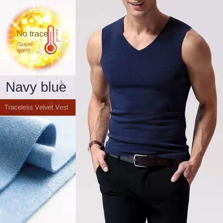 Mens%20Underwear%2037%C2%B0%20Heating%20Fiber%20Plus%20Velvet%20Seamless%20Vest%20Men's%20Winter%20Slim%20Warm%20Bottoming%20Shirt%20Men's%20Speed%20Thermal%20Underwear%20-%20Image%207