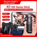 k8 gaming Console,Video Game Stick Built in 64gb 40,000 plus Games, 40 plus Classic Emulators, 4K High Definition HDMI Output for TV with Dual 2.4G Wireless Controllers. 