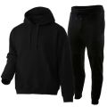 Code Winter Plain Black Tracksuit Plain Black Hoodie Trouser Tracksuit For Men. 
