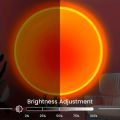1pc Vibrant Sunset Projection Light - 16-Color Spectrum, USB Remote Control, Dynamic Color Changing LED Light -Creates Warm Home. 