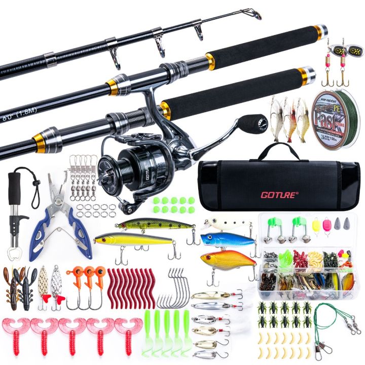 Goture Sea Fishing Rod Full Combo 1.8-2.7m Telescopic Fishing Pole ...