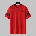 Whole set!!! breathable fabric for men Sports and Leisure short sleeve T-shirt shorts suit. 
