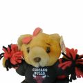 NBA Chicago Bulls Cheerleader Bear Stuffed Animal Plush Basketball. 