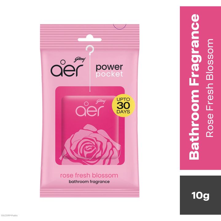 Aer Power Pocket Bathroom Freshener Rose Fresh Blossom 10 gm - air freshener