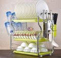 3 layer Ss Kitchen Dish Rack.. 