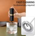 Xiaomi CIRCLE JOY Silver Knight Milk Frother Handheld Coffee, Drink Mixer.