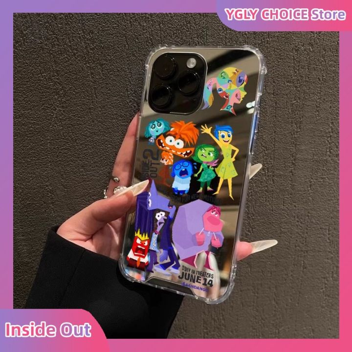 Inside Out 2 Cartoon cute Phone Case for IPhone 11 12 13 14 15 X XR Pro MAX 7 8 Plus Transparent Soft Shell Kawaii Kids Gift