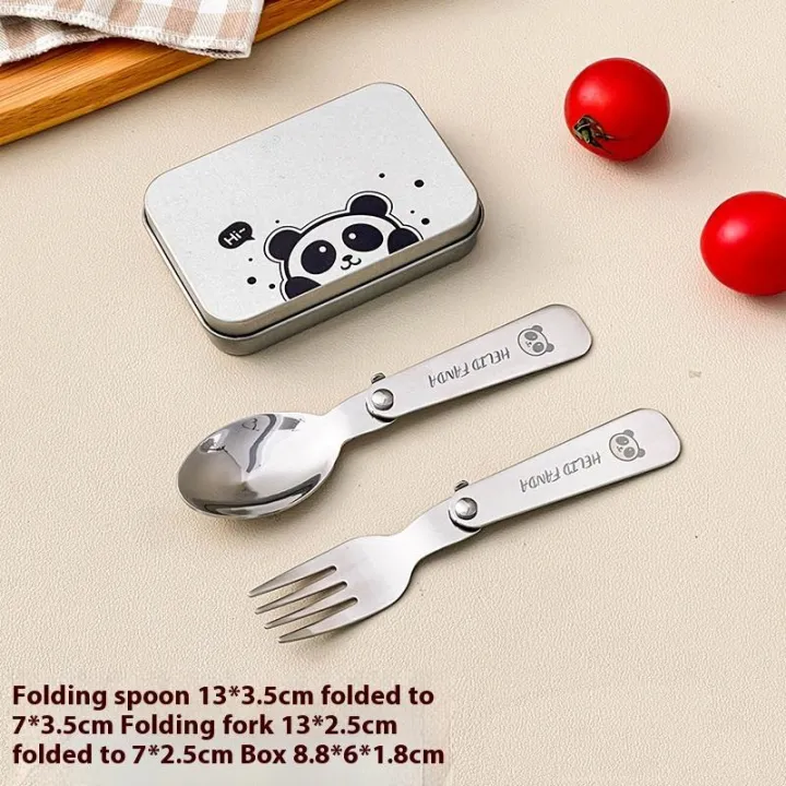 3Pcs/set%20304%20Stainless%20Steel%20Folding%20Fork%20Spoon%20With%20Cutlery%20Box%20Portable%20Foldable%20Dinnerware%20Set%20Outdoor%20Tableware%20-%20Image%207