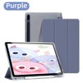 Case for   Tab S9 FE 11 S8 S7 Plus FE 12.4in S6 Lite Transparent Back Tablet Cover for Tab with Pencil Holder. 