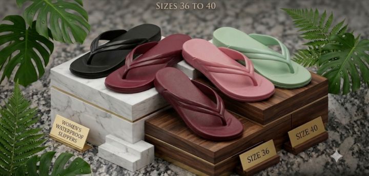 Women Slippers For Peach Colour