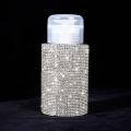 200ml Rhinestone Pump Dispenser Bottle Diamond Liquid Alcohol Press Bottle for Nail Polish Remover Refillable Manicure Container. 