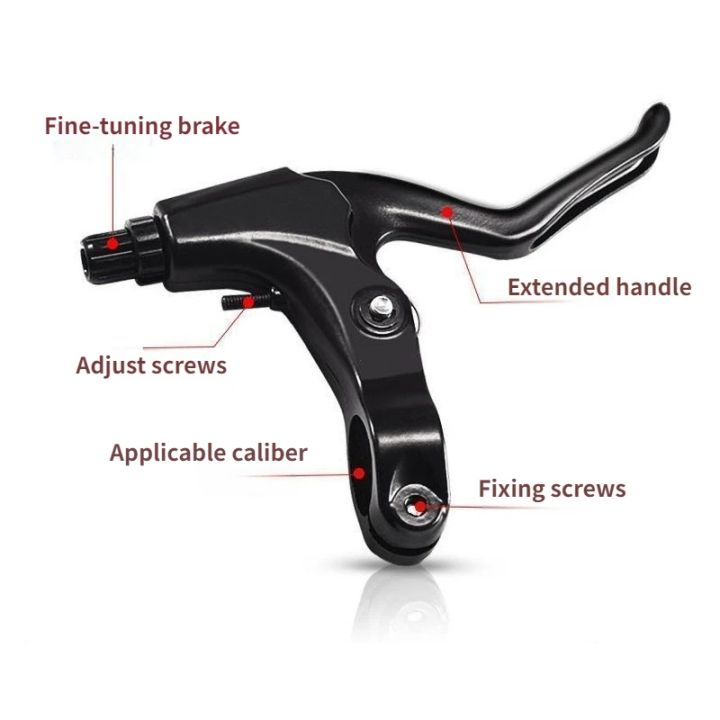 1pair%20Aluminum%20Alloy%20Bicycle%20Brake%20Levers%20Ultralight%2022.2mm%20Handlebar%20Compatible%20V-Brake%20Universal%20Cycling%20Handle%20-%20Image%203
