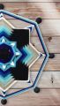 Wall Hanging Wool Mandala - Wall Decoration - Made with skillful hands - Unique impressive mandala string art design - Perfect for home, cafes & shops decoration - Beautiful Handicraft - Woven Wool & Wood-Originality, Quality & Creativity. 