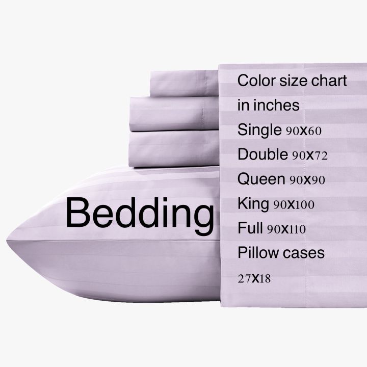 EGYPTIAN%20STRIPE%20BED%20SHEET%20WITH%202%20PILLOW%20CASES%20-%20Image%203
