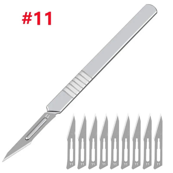 11#%2023#%20Carbon%20Stell%20Scalpel%20Blades%20With%20Handle%20DIY%20Cutting%20PCB%20Phone%20LCD%20Screen%20Repair%20Tool%20Surgical%20Knife%20-%20Image%202
