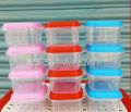 Square Shaped Plastic Mini Box 12 Pieces- 120ml. 
