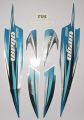 Tvs Wego Blue Bike Full Sticker Kit. 
