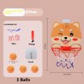 Children's Version Vertical Adjustable Lifting Basketball Rack Outdoor Home Indoor Sports Crtoon Rebound Parent-child Interacti.