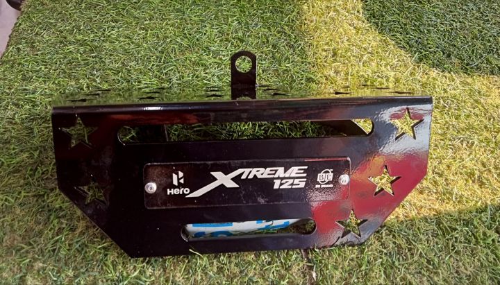 Hero Xtreme 125 silencer cover or Silencer plate MS steel silencer protector