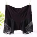 Womens Safety Panties Underwear Short Pants Anti-exposure L XL Black Skin Gray High Waist Traceless Lace.