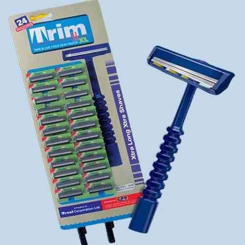 (Pack Of 12)Trim Twin Blade Disposable Razor || XL Razors | Daraz.pk