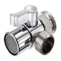 Zinc Alloy and Plastic Switch Faucet Adapter Kitchen Sink Splitter Diverter Valve Water Tap Connector for Shower Bathroom Access. 