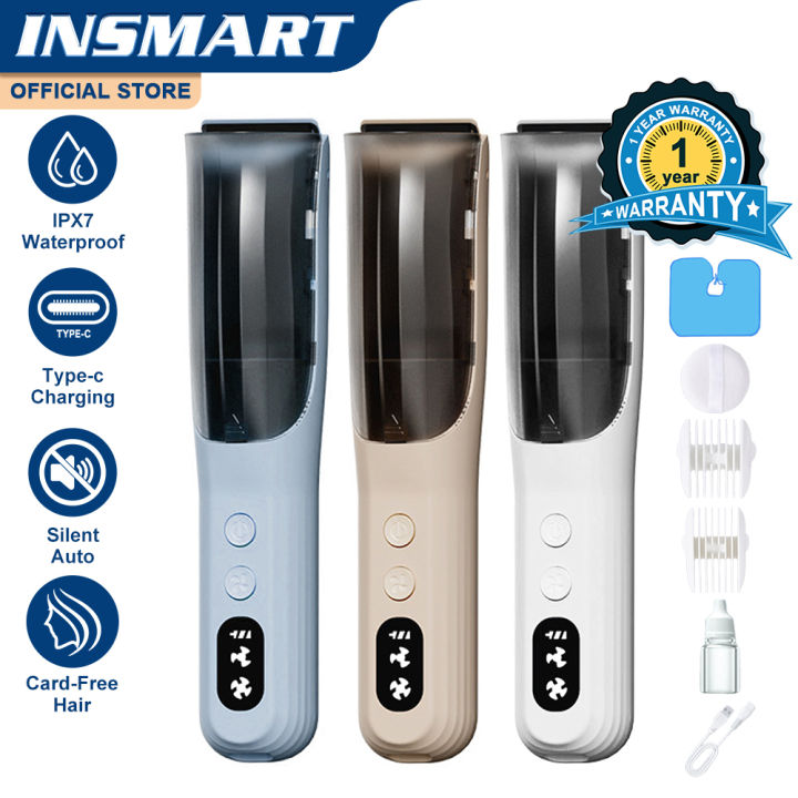 Baby Razor INSMART Hair-absorbing Hair Clipper Baby Electric Razor Baby Hair ...