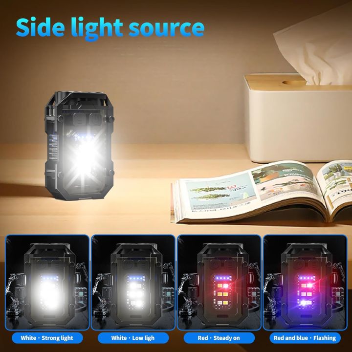 Super%20Bright%20Powerful%20Pocket%20Torch%20Light%20LED%20Multifunctional%20Linterna%20Magnetic%20COB%20LED%20EDC%20Mini%20Keychain%20Flashlight%20Rechargeable%20-%20Image%205