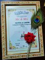 Special day calendar / Nikah nama / Marriage certificate, ( With pen & without pen)  glass and plastic high quality frame ( fully customisable) with different different colour frame ( free delivery) ( Size- 10/12). 