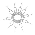 20-100pcs Metal Universal smile Sim Card Tray Pin Ejecting Removal Needle Opener Ejector For Mobile Phone. 