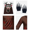 Hot  Adult Cosplay 99 Nights Forest Deer Outfit 3D Print Cosplay Costume Halloween Carnival Horror Game Dress Up Suit. 