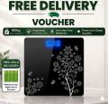 Tempered Glass Electronic Digital Body Weight Scale, Bathroom Scale 180 KG with LCD Display Weight Machine. 