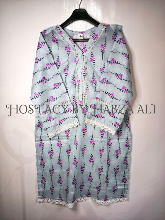 Kurti%20For%20Girl's%20-%20Casual%20Pret%20Printed%20Lawn%20Kurti%20with%20Laces%20&%20Pearls%20Embellishments%20For%20Girl's%20&%20Women's%20-%20Image%202