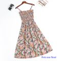 Summer Mini Dresses Fashion Female Elastic High Waist Casual Spaghetti Strap Sleeveless Dress Women Chiffon Dresses Vestidos.