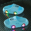 Summer Child LED Lights Slippers Boy Girl Luminous Shoes Baby Indoor Soft Bottom Slippers Home Parent-child Kid Casual Sandals. 