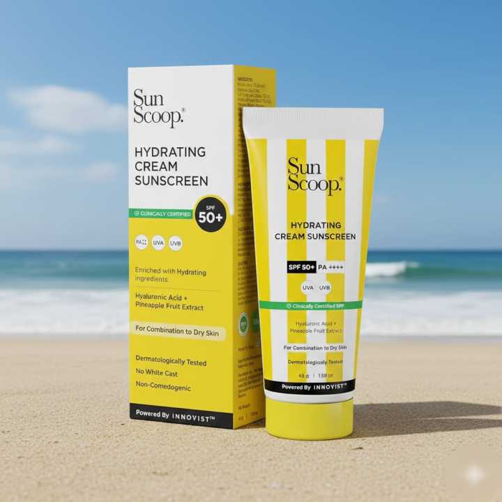 SunScoop Hydrating Cream Sunscreen SPF 50+ PA++++ | UVA & UVB ...