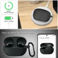 For Sony WF-1000XM5 Case Cover Smooth Surface Comfortable Soft Silicone Vogue Simple Style WF 1000xm5  Protective Case with Hook. 