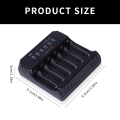 POWERKAN N6 Battery charger for 1.2V Ni-MH AA AAA No.5 No.7 batteries charge 1~6 batteries at the same time, type C 2A. 